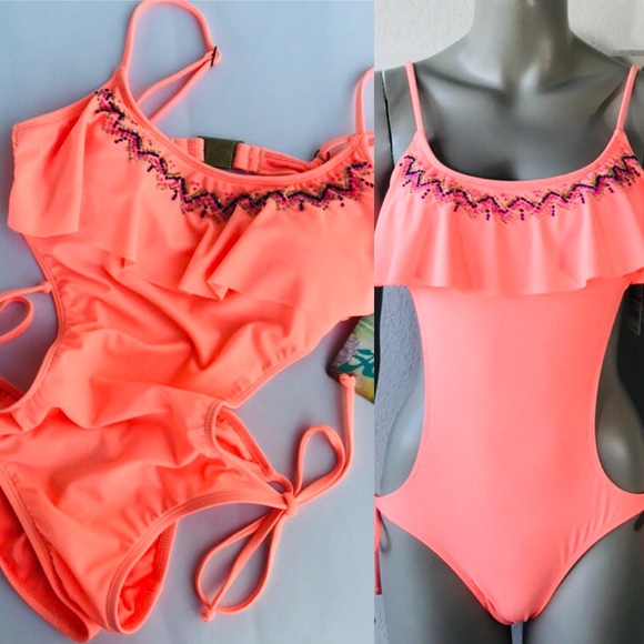 Hobie Other - Hobie Neon Natives Monokini Size Small One Piece